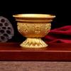 Ethnic High-Foot Eight Auspicious Water Offering Cup and Bowl Set