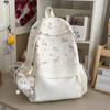 Schoolbag new backpack female Korean ins style large capacity lightweight student schoolbag high value casual versatile shoulder back