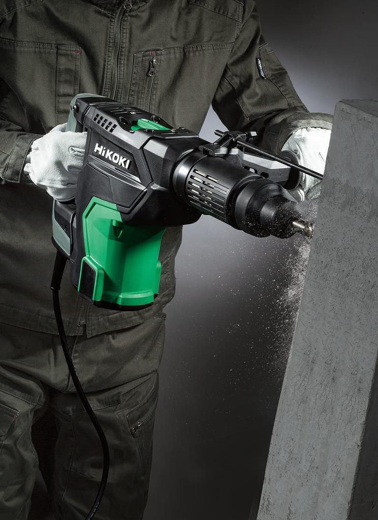 HiKOKI AC100V Borhammer skaft Meisling mulig Kraftig motor håndtak Utstyrt med maksimal borekapasitet 45mm DH45MA SDS-max Antivibrasjon