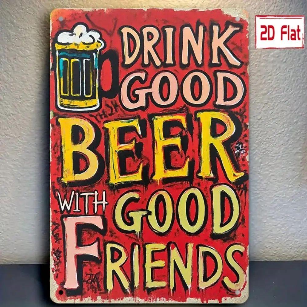 

Retro Metal Wall Art Panel, Living Room Decoration, 20x30 cm