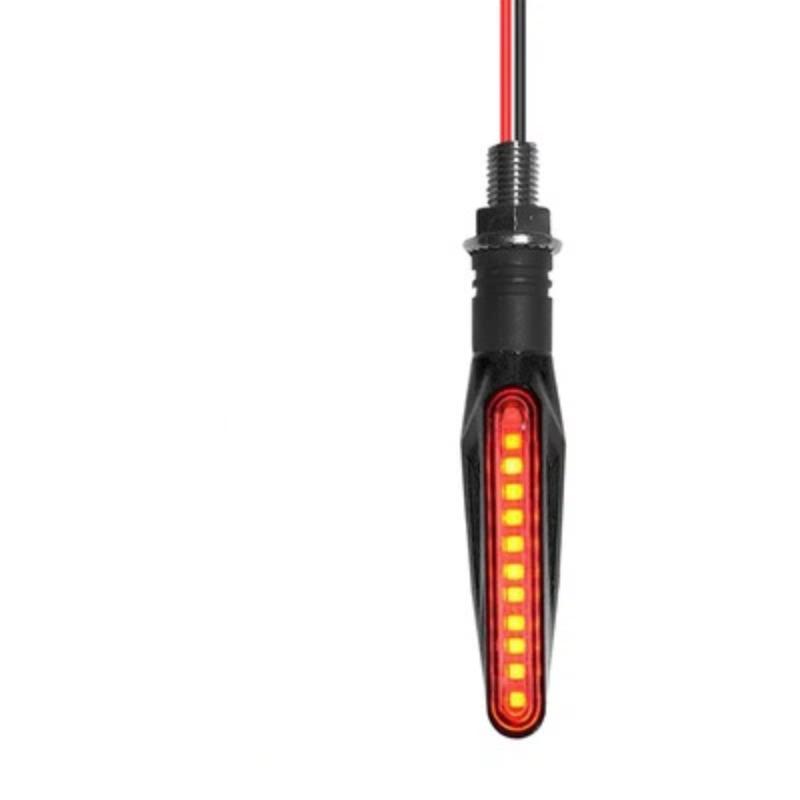 Universal 12V Motorcycle LED Sequential Flowing Turn Signal Light Energy Saving Indicator Blinker for Motorbike Mods