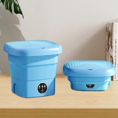 Seau à lessive pliant pour dortoir pour vêtements, chaussettes, sous-vêtements, lave-linge de nettoyage, petit lave-linge de voyage portable