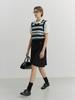 Deonseuteu Unisex Crafted Striped Knit Vest_Udsw6B123_Navy / Cream