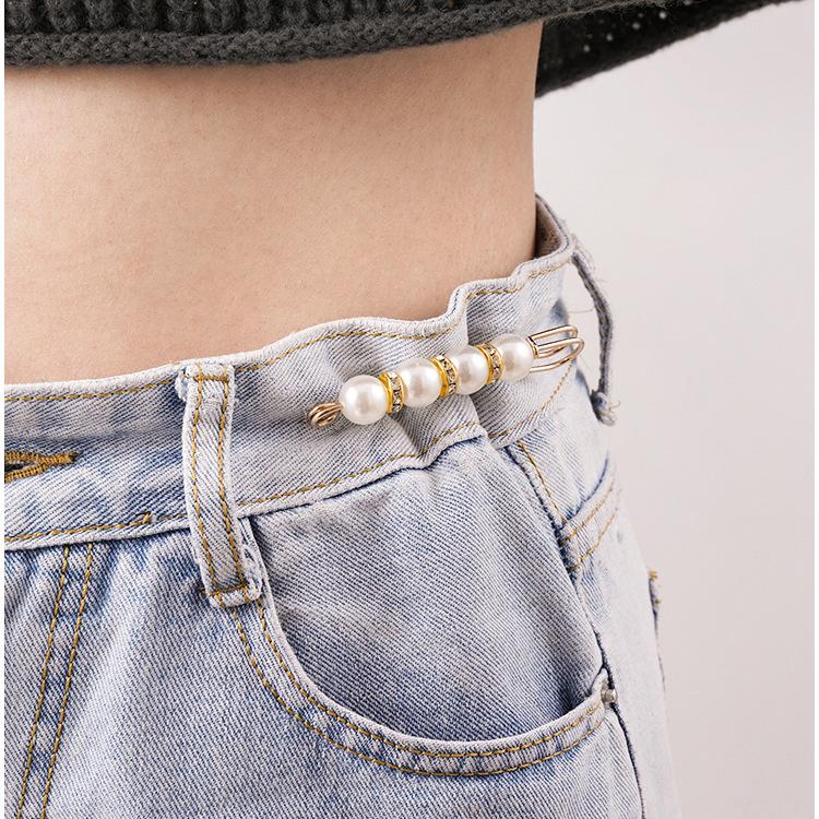 Waistband Waistband Pin Waistband Pin Fixed Clothes Cardigan Sweater Anti-slip Button Needle Imitation Pearl Brooch