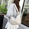 Schulterstofftasche trendige Knödeltasche Damen einfache Umhängetasche mit großer Kapazität Damen neue Studentin kleine Umhängetasche