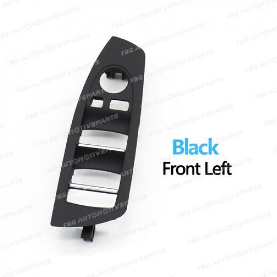 Door Window Control Switch Frame Panel Cover For BMW 7 Series F01 F02 2009 -2015 Black Front Left