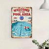 Retro Style Metal Wall Plaque for Home Decor