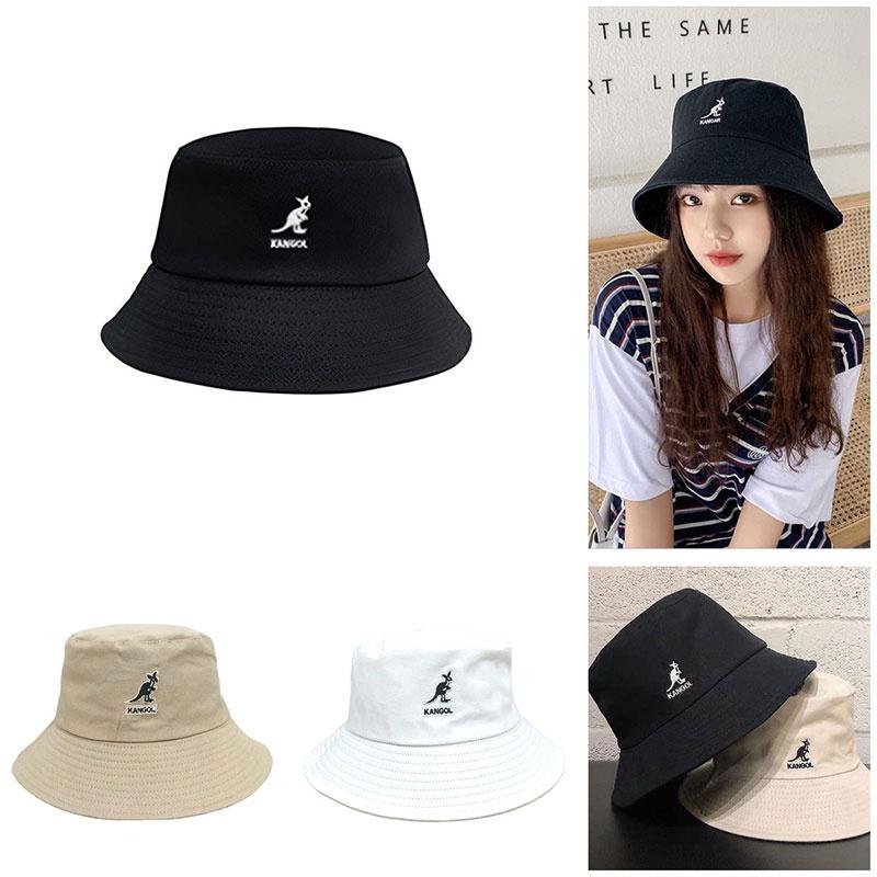Klassischer Kangol Bermuda Gewaschener Fischerhut Herren Damen Baumwolle Flaches Oberteil Modische Kopfbedeckung