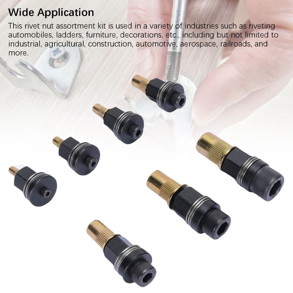 7pcs Manual Operation Rivet Nut Tool Multifunctional Rivet Tool  Automotive Applications