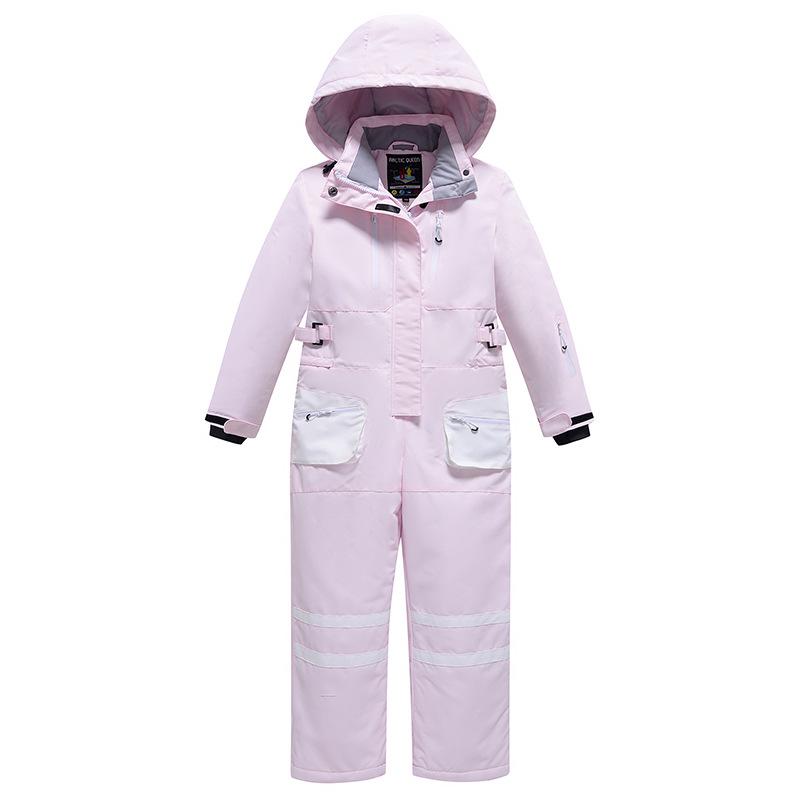 Unisex Kids' Warm Breathable One-Piece Ski Suit