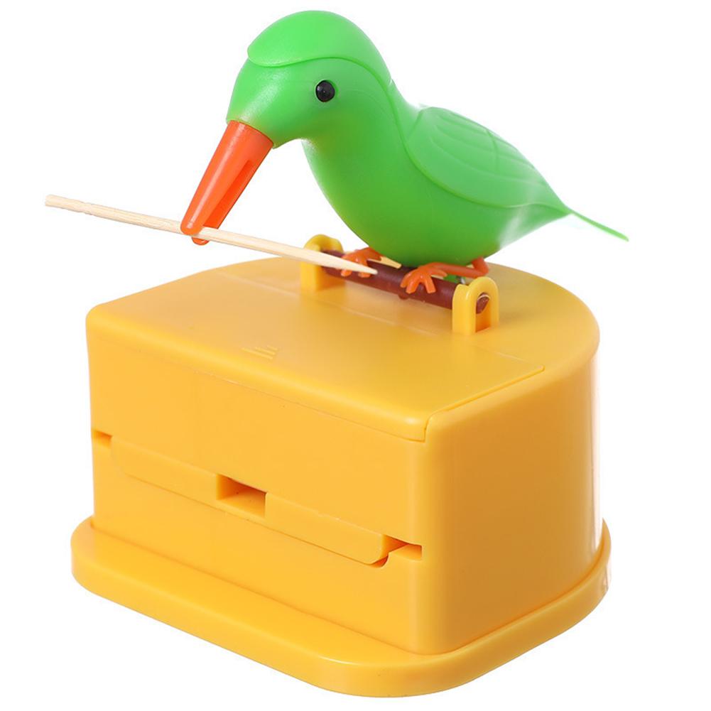 

Compact Size Automatic Toothpick Dispenser Charming Bird Design A