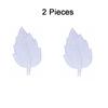 2PCS Lifelike Leaf Embroidery Parches Adhesive Iron On Embroidery Leaf Stickers No Sewing Needed Hole Repair Maple Patches