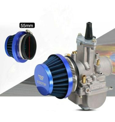 Motorcycle Air Filter Washable Filtro Aire for Off-road Motorcycle ATV Quad Dirt Pit Bike Air Cleaner System Blue Accessories