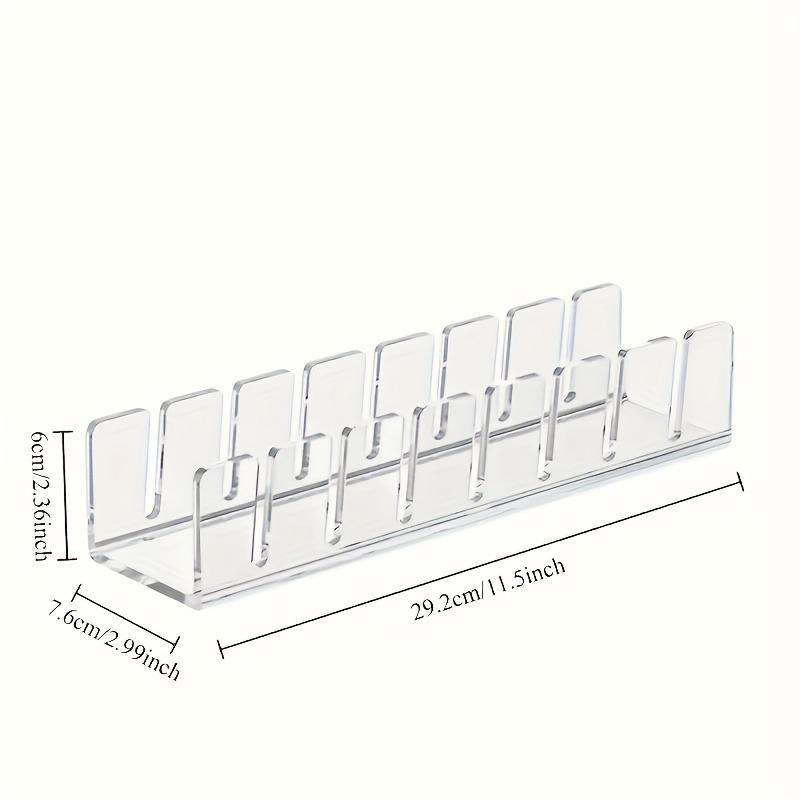 4pcs Clear Acrylic Baseball Cap Storage Racks Durable Hat Hook for Wardrobe Drawer Plastic Multi-Compartment Storage Hat Display