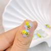 50Pcs New Cute Resin Cartoon Mini Bee Series Flat Back Parts Embellishments For Hair Bows Accessories