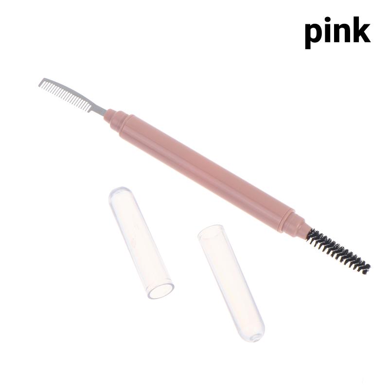 Dual Ended Eyebrow Comb Lash Brush Stainless Steel Portable Makeup Tool for Professional Salon Beginner Makeup Artists