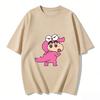 Crayon Shinchan Süßes Cartoon T-Shirt Partnerkleidung Familien-Matching-T-Shirt Sommerlich Lässig Kurzarm Baumwoll-Oberteil Mode Streetwear