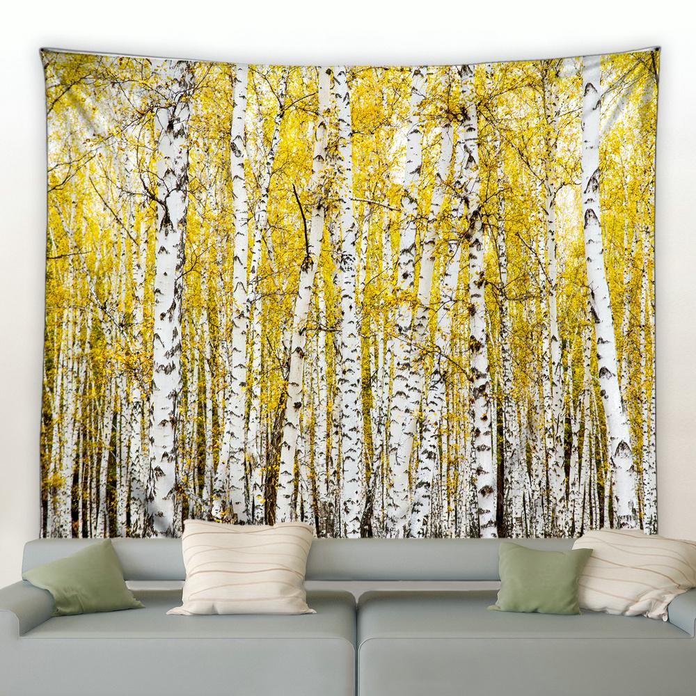 

Красивый пейзаж солнечный бохо настенный гобелен хиппи спальня фон одеяло осенний лес оранжевый гобелен тапиз 200X150CM