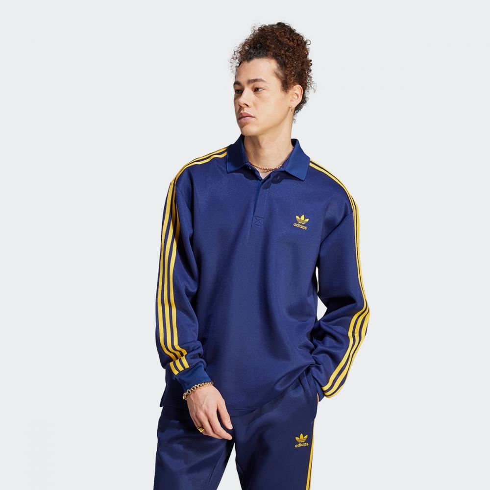 

Adidas Классическая футболка-поло с длинным рукавом IM4457-DKBLUE/CRWYEL