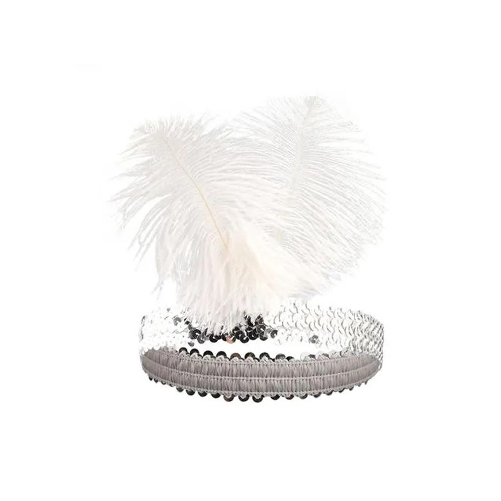 1920s Women's Suit, Four-piece Set With Pearl Earrings, Headpiece And Gloves