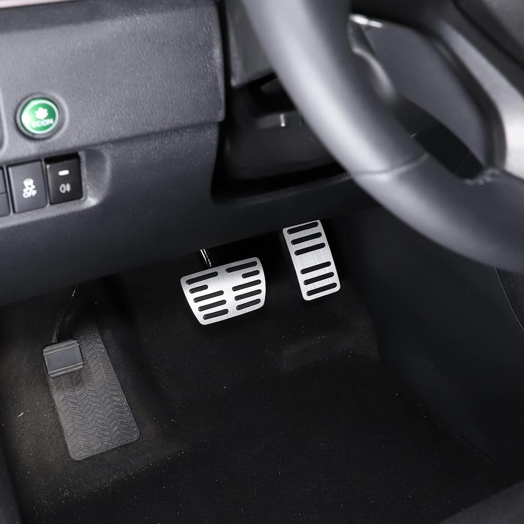 Aluminum Pedal Covers Set for Honda Pilot 2016-2022, Non-Slip Performance Brake & Accelerator Foot Rest Pedal