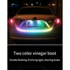 12V 120CM Auto Trunk Light LED Strip Running Brake Reverse Turn Signal Lamp 5050 RGB 72 SMD Waterproof Flowing Light Car Styling