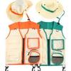 Hot Selling Children's Outdoor Explorer Clothing Vest Hat Camping Equipment Role Play Printing Logo
