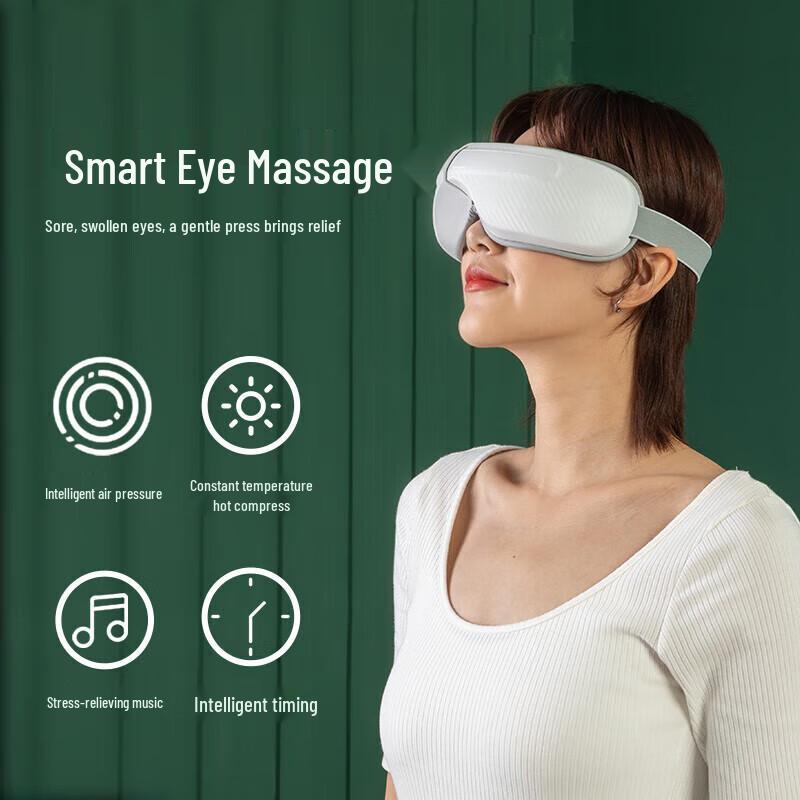 Rechargeable Eye Massager with Heat and Air Pressure