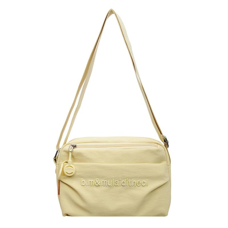 

New Solid Color Simple Shoulder Bag Unisex Ins Fashiable and Versatile Crossbody Bag Portable Casual and Simple Commuter Bag