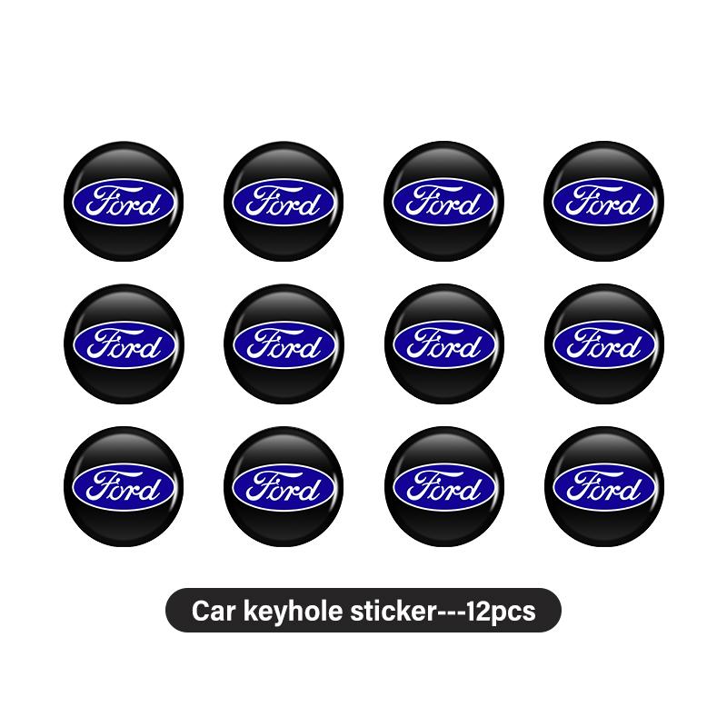For Ford 8pcs Car Keyhole Protective Sticker Anti Block Guard Waterproof Escape Ecosport Fusion Explorer Expedition Taurus