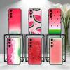 Fruit W-Watermelon Phone Case For Samsung Galaxy A73,A72,A71,A70,A53,A52,A51,Others Soft Black Cover