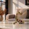 Horror Themed Desk Accessory 3D Printed Inverted Skeleton Figurine Halloween Upside-Down Statue Decor Spooky Decoration for Home Office,