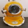 45.72 Cm Yellow Diving Helmet 1921 Anchor Scuba Divers Helmet Brass Nautical Decorative Collection Gift