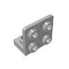 Non-Toxic Moc 10Pcs 99207 Bracket 1X2 Building Blocks Kit Inverted Plate Bricks Particle Puzzle Idea Diy Toys Children Birthday Kid Gifts