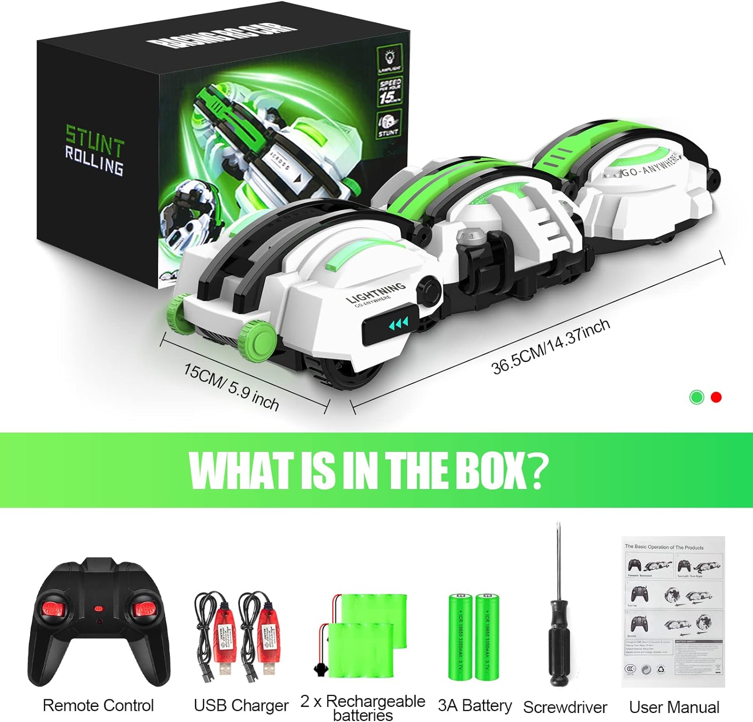 Радиоуправляемые машинки со светодиодными фонарями - автомобильная змея с дистанционным — фото 3