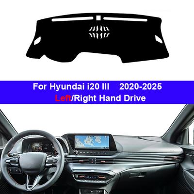 Car Dashboard Cover DashMat for Hyundai I20 III 2020-2026 2026 Avoid Light Pad Accessories Anti-UV Case Carpet Car Accessories