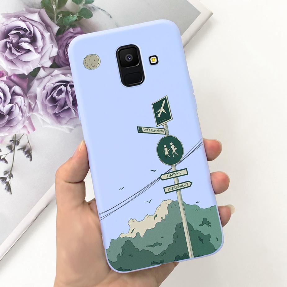 For Samsung Galaxy A6 Plus 2018 Case SM-A605F Cute Dinosaur Cartoon Cover Soft TPU Phone Case For Samsung A6 2018 A600F A6+ Bags