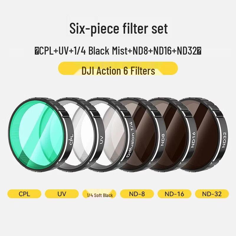 XFJI Lens Filters for DJI Osmo Action 6