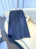 2025 New High-Waisted Mid-Length Denim Skirt - Slimming & Versatile for Petite Women
