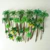 30pcs Mixed Model Trees Coconut Palm Scale Tree DIY Park Rainforest Train Railroad Decoration Building Landscape Miniature Tree
