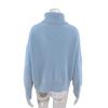 IHUASU Women's Autumn and Winter High Neck Loose Pullover Solid Colour Sweater Big Size Knit Sweater