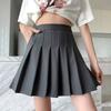 Summer Pleated Skirt with Pockets Small Elastic High Waist Elastic A-word Short Skirt Women's Slim Skirt