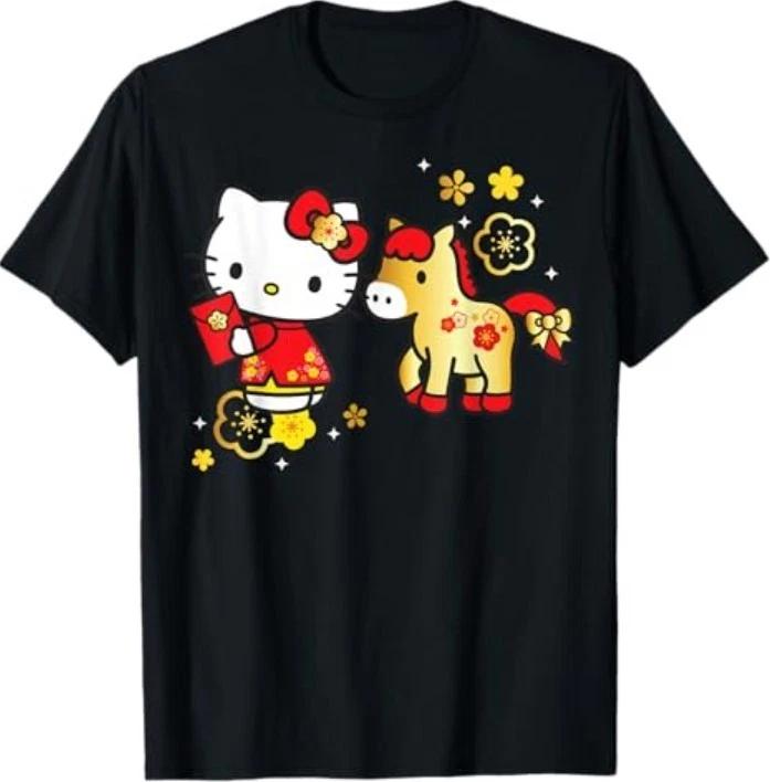 Hello Kitty Lunar New Year 2026 Year of The Red Horse T-Shirt S