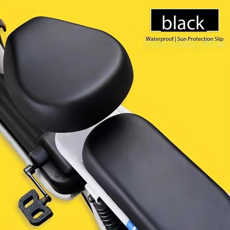 2pcs Waterproof & Sun-Protective Faux Leather Scooter Seat Covers Universal Fit, High-Elasticity for Electric Bikes and Scooters Accessories