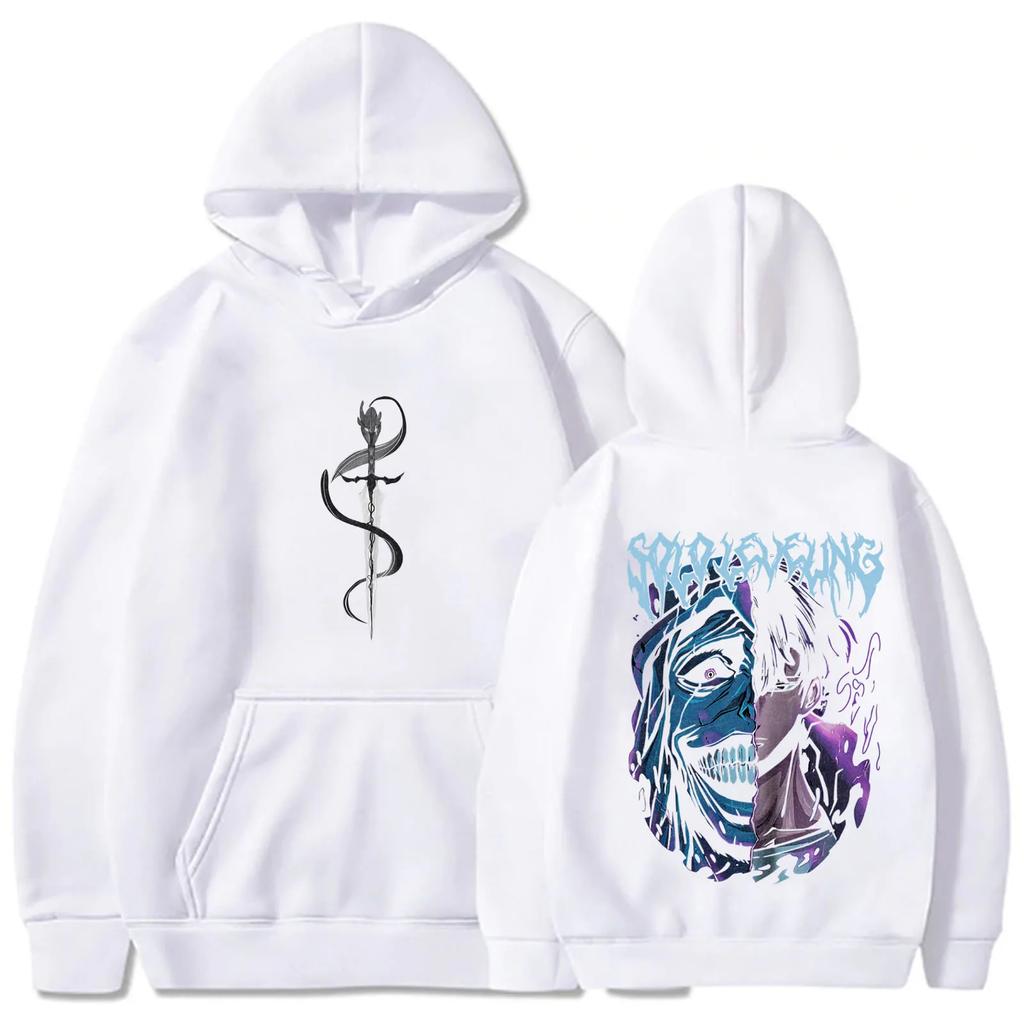 Solo Leveling Statue of God Hoodie Sung Jinwoo Hoodie Anime Grafik T-Shirts Anime Sweatshirts Damen Herren Geschenk Streetwear