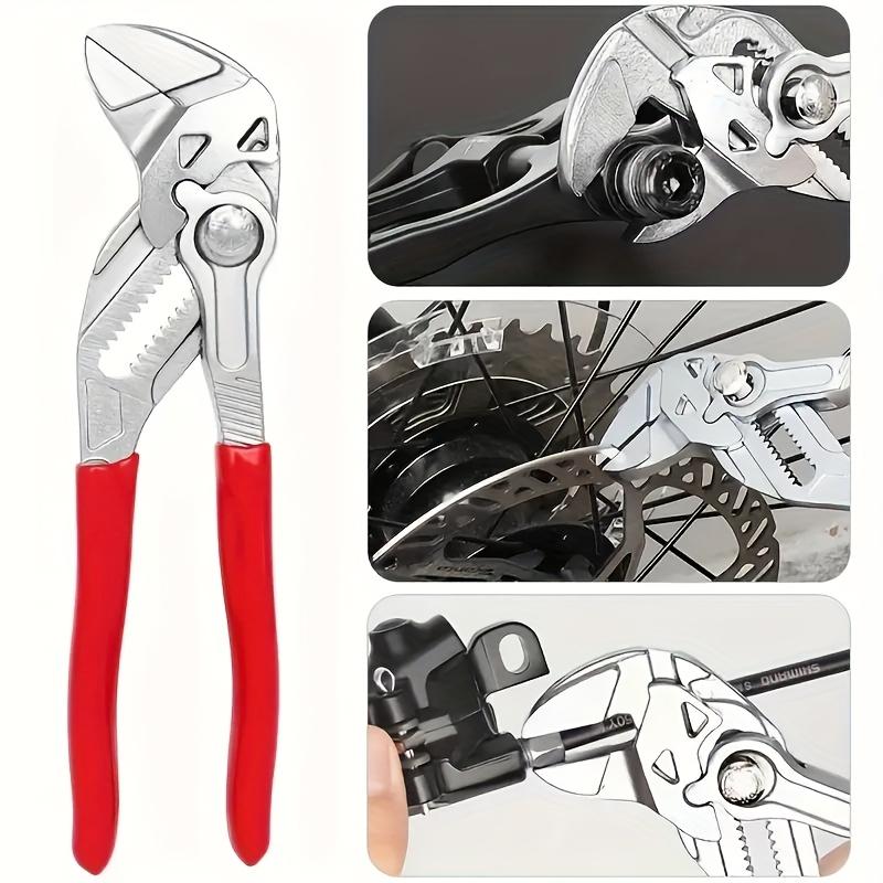 1pc Adjustable Wrench - Manual Operation, Comfort Grip, Straight-Tooth Design Suitable for Bolts, Pipes, and Accessories - Ideal for Home Repair