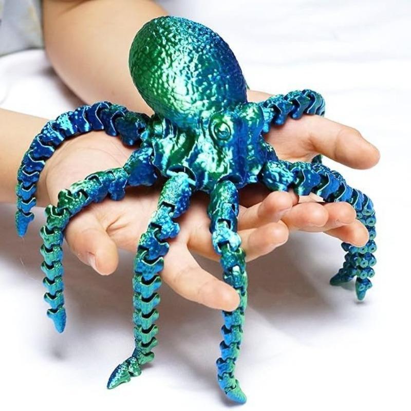 3D Printed Octopus Arm Joints Can Be Used To Make Handcrafted Night-Light Ornaments, Toys, Handicrafts And Table Decorations.