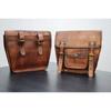 2 Motorcycle Saddlebags 2 Side Pouch Brown Leather Pouch Panniers Saddle 2 Bags