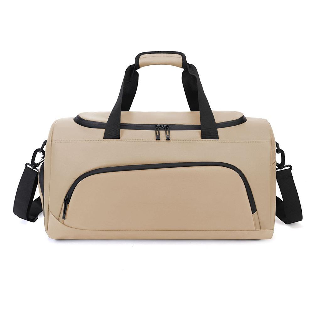 

Waterproof Sports Fitness Bag Dustproof Gym Shoulder Bag Universal Travel Duffel Bag Swimming бежевый/жёлтый
