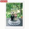 Zakka Japanese Wedding Cat Statue Cute Miniature Fairy Garden Accessories Artificial Landscape Toy Lawn Ornaments Model Ornament